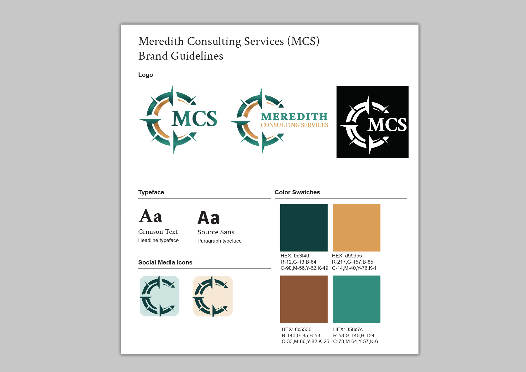 meredith consulting services brand sheet