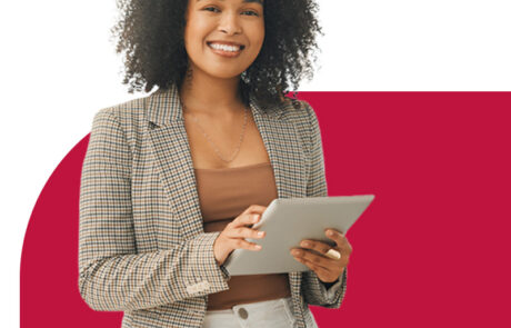 mvp-cover a young lady holding a tablet
